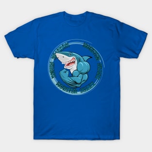 Blue Mr Monster Shark - Blue T-Shirt T-Shirt